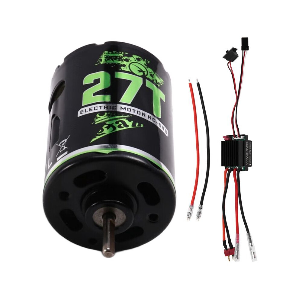 540 Brushed Motor Rc Crawler Motor Esc Brushed Electric Speed Controller Bec For 1/10 Rc Car /Axial/Hsp 27T 6031636173077
