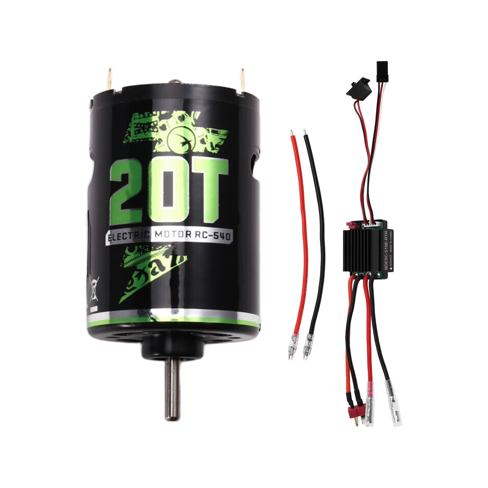 540 Brushed Motor Rc Crawler Motor Esc Brushed Electric Speed Controller Bec For 1/10 Rc Car /Axial/Hsp 20T 6031840666198