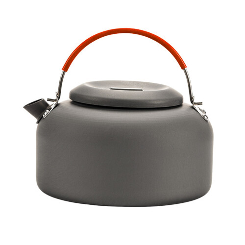 Lightweight Aluminum Camping Kettle 0.8L/1.4L with Rubber Handle 2