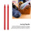 5Pcs Stainless Steel Lacing Stitching Needles for DIY Bracelets, Red 7