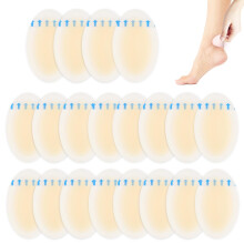Blister Plasters Ellipses For Feet Invisible Hydrocolloid Gel 37mm x 55mm Sterile Adhesive Wound Dressing 20 Count