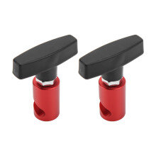 2pcs Car Hood Lift Support Clamp Retainer Kit Aluminum Plastic Red