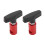 2pcs Car Hood Lift Support Clamp Retainer Kit Aluminum Plastic Red 1