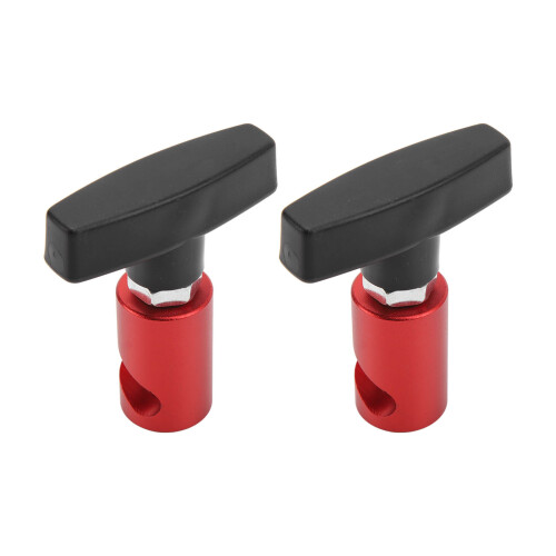 2pcs Car Hood Lift Support Clamp Retainer Kit Aluminum Plastic Red