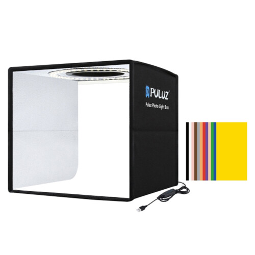 Portable 250mm Folding Photography Light Box with 3 Light Modes & 12 Backgrounds 2