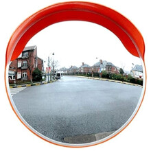 80cm Acrylic Convex Traffic Mirror Wide Angle View for Intersection Safety and Blind Spot Coverage