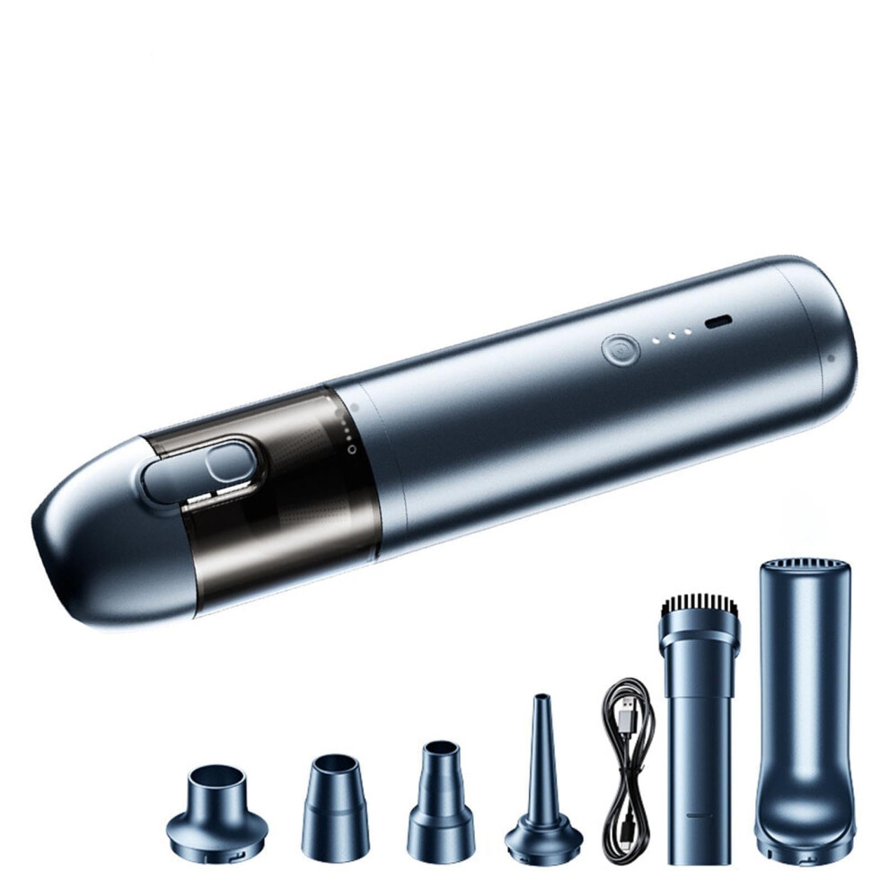 Cordless Handheld Vacuum Cleaner 16000Pa Powerful Suction For Car Interior And Home Blue 9199774256735