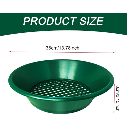 Gold Classifier 14 Inch Mesh Sifting Pan Plastic Gold Sifter For Sand Beach Metal Detecting Tools 2