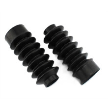 39mm Motorcycle Fork Boots Rubber Gaiters for Harley Sportster XL FXD Shock Absorption