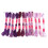 12Pcs Bright Gradient Embroidery Thread Polyester for Handicrafts Purple Series 10