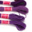 12Pcs Bright Gradient Embroidery Thread Polyester for Handicrafts Purple Series 8