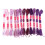 12Pcs Bright Gradient Embroidery Thread Polyester for Handicrafts Purple Series 2