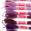12Pcs Bright Gradient Embroidery Thread Polyester for Handicrafts Purple Series 7