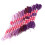 12Pcs Bright Gradient Embroidery Thread Polyester for Handicrafts Purple Series 12