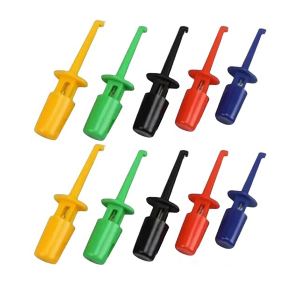 Alligator Clip Small Hook Shape With Insulated Tip Stable Clamp Force Testing Clamp Set For Electronics Use 9347817843835
