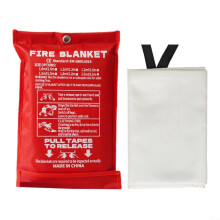 Emergency Fire Blanket Fiberglass for Kitchen and Home Safety, Heat Resistant for Oil and Electrical Fires (2)