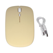 Draadloze muis met ingebouwde lithiumbatterij, stille werking, oplaadbare Bluetooth-muis met ergonomisch ontwerp, compatibel met MacBook, iPad en