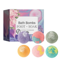 Natural Foot Bombs Foot Soak Ball Handmade Moisturizing Foot Care For Chapped Cracked Skin Most Skin Types