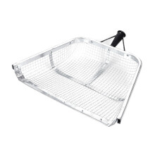 Stainless Steel Soil Sifter with Handle, Adjustable Garden Sieve 1.2cm Mesh for Compost