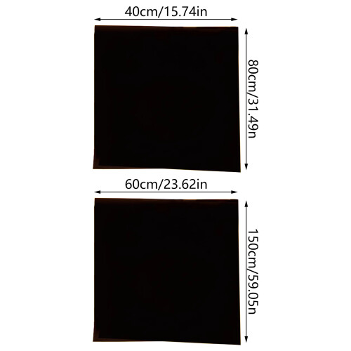 Black Fish Tanks Background Film Sticker Paper Cling-40x80cm 2