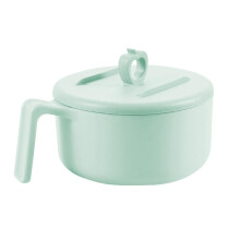 Microwave Ramen Noodle Bowl with Drain Lid and Builtin Phone Stand, Reusable Soup Pasta Bowl 15.5x7.5cm