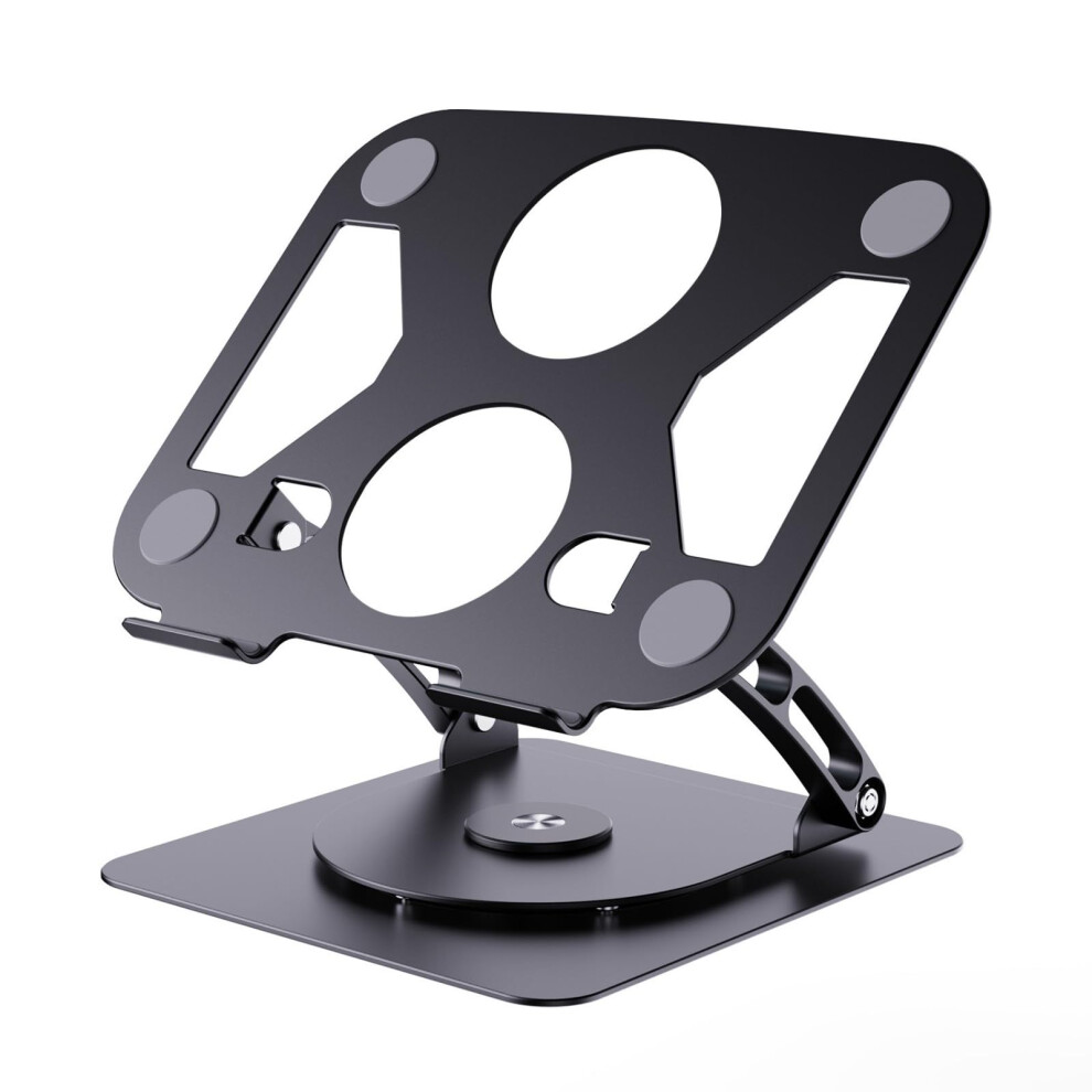 Ergonomic Laptop Holder 360Degree Swivel Base, Height Adjustable 50Mm To 290Mm, Supports Up To 10Kg Bear Weight 9199774257855