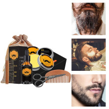 Premium Baardgroeiset voor Mannen, Glanzende Baardversterker met Natuurlijke Ingrediënten en Diep Verzorgende Tools - Stijlvolle