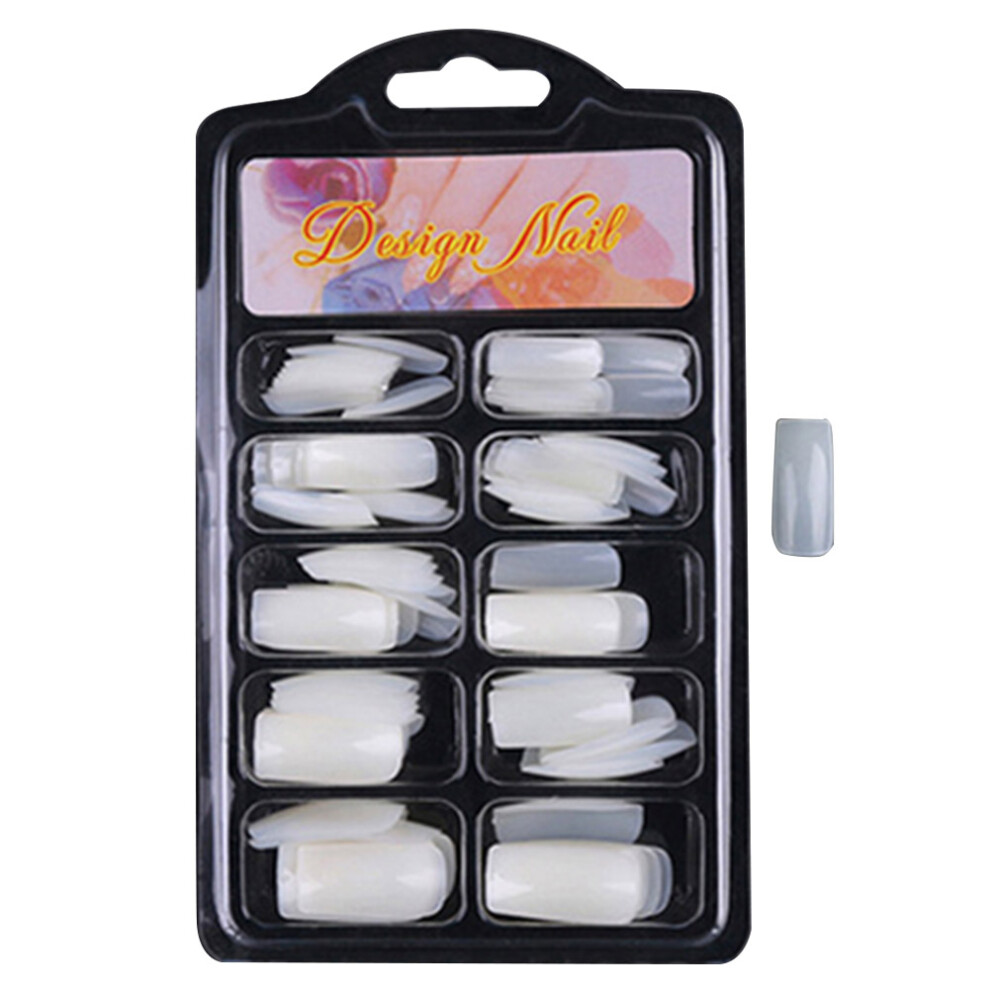 Manicure Fingernail DIY Decor Creative Nail Designs Press on Fake Nails Ballerina Shape Colored Long Coffin False Nails Durable Smellless Harmless