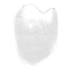 Accesorii de costum cu barbă falsă albă, cadou ideal, design intim, confortabil și ușor, pentru festivaluri, material textil de pluș, ușor de