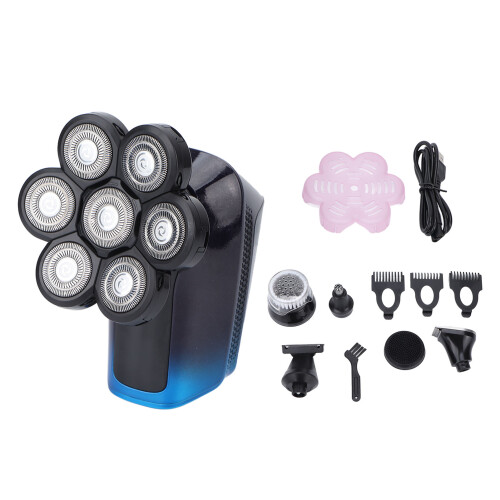 Innovative Bald Head Shaver, Ergonomic Design For Optimal Control, Self-Sharpening Technology Ensures Blade Sharpness, Detachable Heads For Versatile