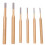Chisel Kit 6 Pack  Hardness Cylindrical Chisel With Round Head Center Punch 38mm 1