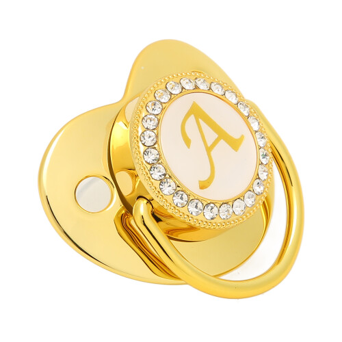 Εξατομικευμένη πιπίλα για βρέφη, πιπίλα Bling με κλιπ αλυσίδας και κάλυμμα κατά της 1