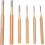 Chisel Kit 6 Pack  Hardness Cylindrical Chisel With Round Head Center Punch 38mm 2