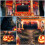 Halloween Pumpkin Pattern Photography Backdrop 2.1*1.5m 5
