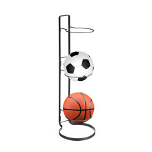 Basketball Ball Storage Rack, 3Tier Cube Holder, Freestanding Organizer, Removable Vertical Display Stand