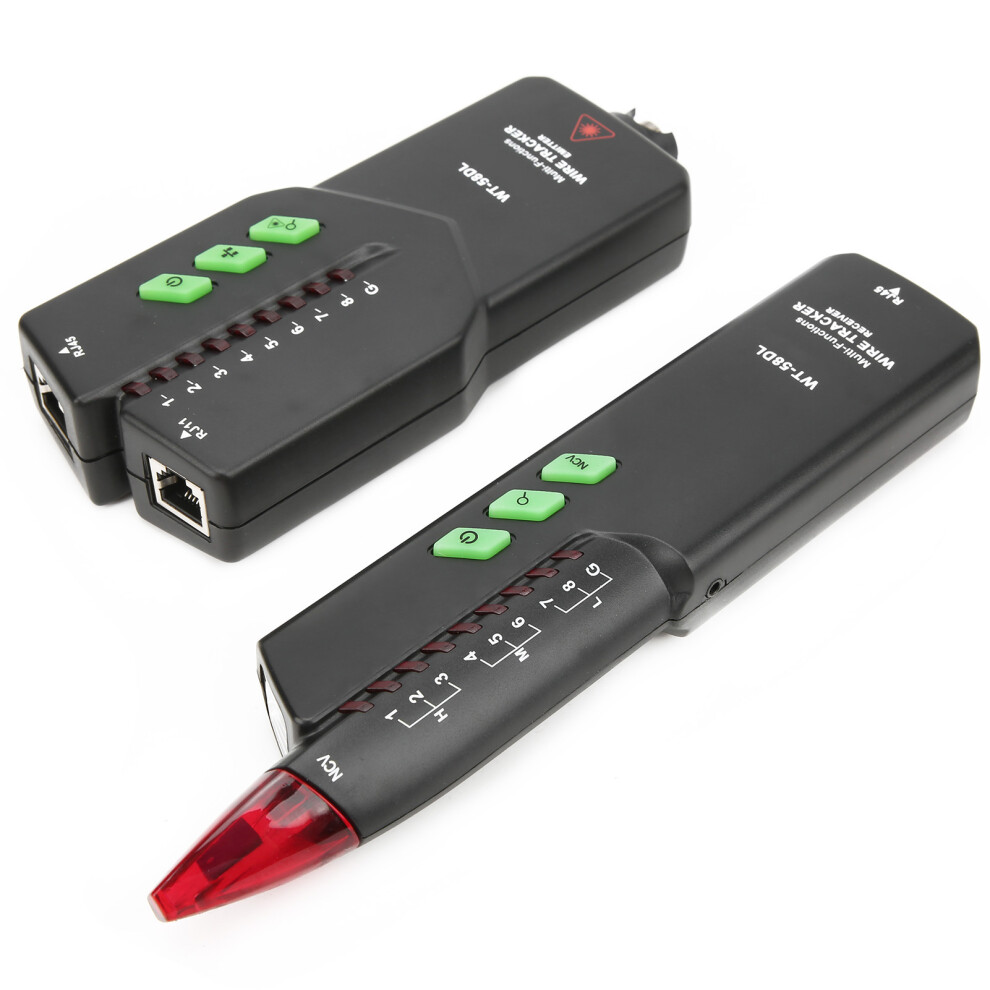 Wt-58Dl 300M Network Cable Tester With Red Light Pen, No Noise, Poe 6901377563874