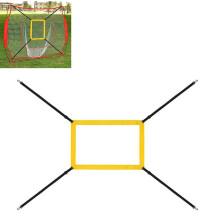 Strike Zone Target For Baseball Net With Hooks, Batting And Pitching Practice Target, Pitcher Accuracy Training Yellow