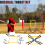 Strike Zone Target For Baseball Net With Hooks, Batting And Pitching Practice Target, Pitcher Accuracy Training Yellow 2