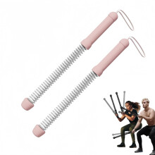 Battle Rope 2Piece Home Gym Set, NonSlip Handles, Durable Workout Ropes For All Fitness Levels, Pink
