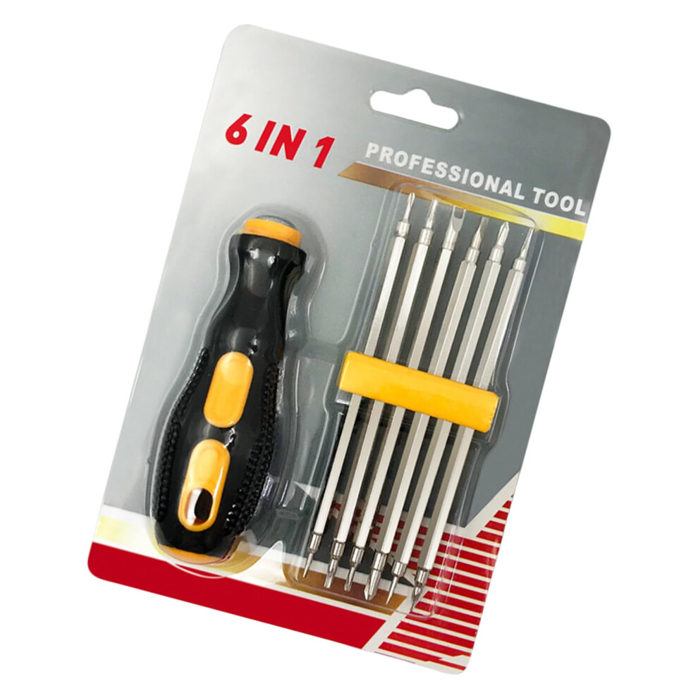 6 In 1 Multipurpose Double Head Screwdriver Tool Set For Appliance Electronics 6601B 6Pc Craft Enthusiasts 9187378611739
