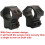 1 Inch Scope Mount Rings Medium Profile For 11mm Dovetail Rails 2Piece Ring Set 2