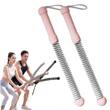 Ropeless Battle Ropes For Home Gym, Portable Fitness Rope, Pink Ropeless Jump Rope, Arm Exerciser For Core Strength