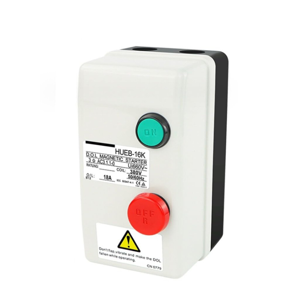 Three Phase Motor Starter Switch 380V Ip55 Waterproof With Overload Protection 12.518A Adjustable 9199774259507