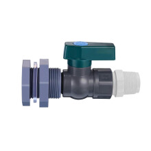 Rain Barrel Spigot 3/4 Inch PVC Rainwater Diverter Kit Corrosion Resistant for Aquarium and Pool