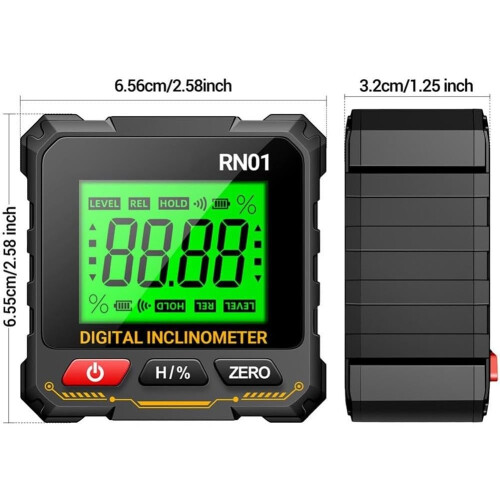 Digital Angle Meter With Magnetic Base Electronic Level And Backlit Display For Woodworking And Construction 2