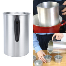 3L Aluminum Wax Melting Pot with Heat-Safe Handle for Easy Pouring