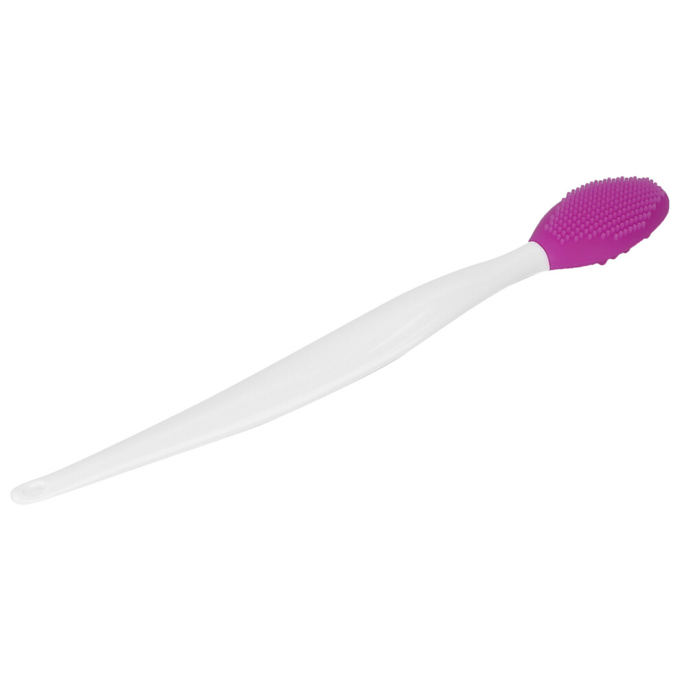 Purple Soft Silicone Double Sided Nose & Lip Cleansing & Exfoliating Brush