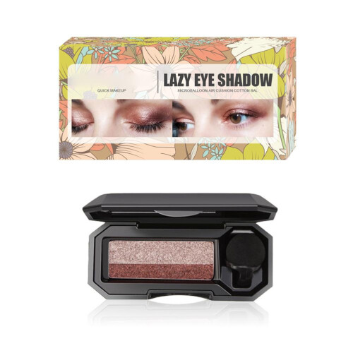 Παλέτα Eye Glamour Duo, σκιά ματιών με μεταξένια λάμψη, αδιάβροχη και μακράς διαρκείας,