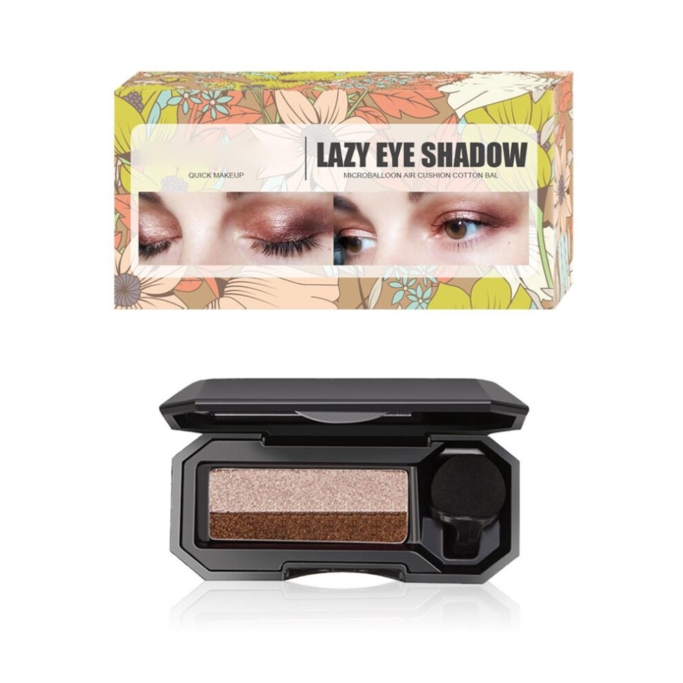 Eye Glamour Duo Palette, Silky Glitter Eye Shadow, Waterproof & Long Lasting, Easy To Apply For Instant Beauty Boost, Natural Dual Colors To Suit Any
