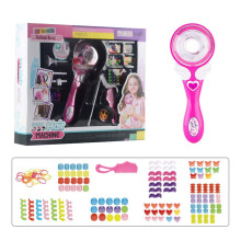 Kit de coiffure électrique pour tresses à faire soi-même, machine à coiffure créative pour filles, facile à utiliser, fonctionne sur piles,
